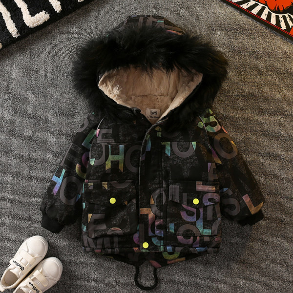 Dječja jakna za dječake - sa šarenim motivima