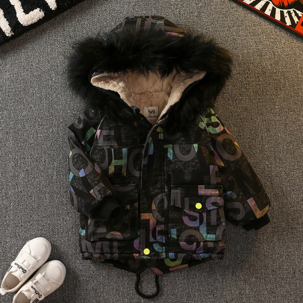 Dječja jakna za dječake - sa šarenim motivima