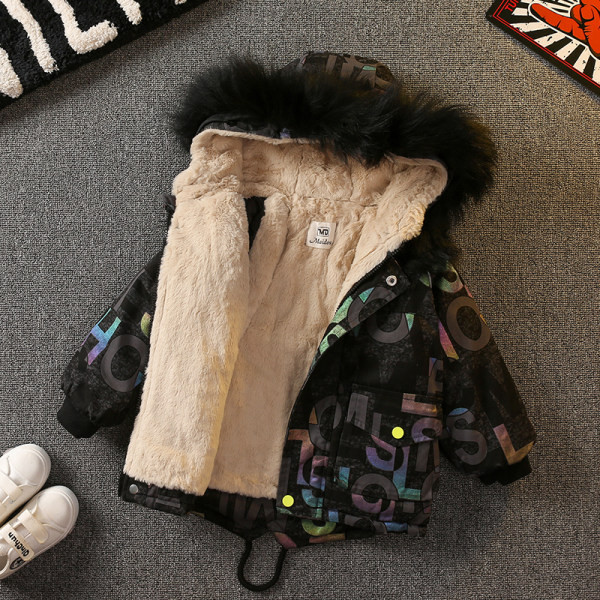 Dječja jakna za dječake - sa šarenim motivima