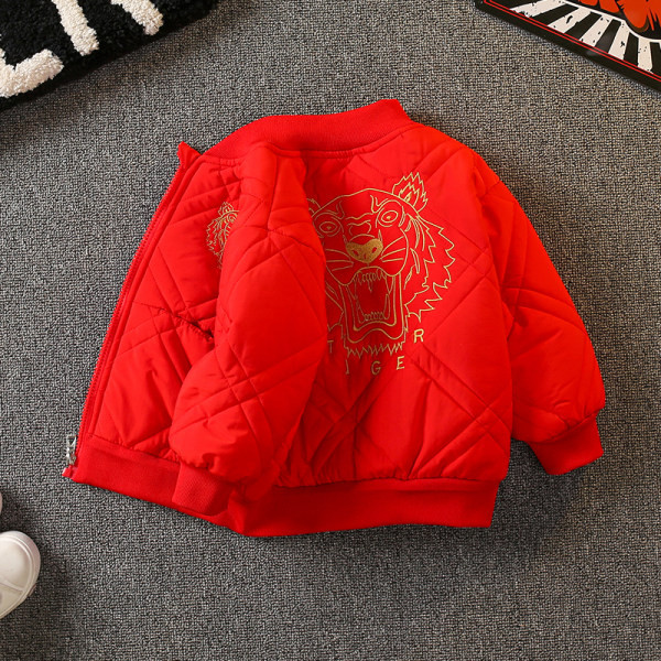 Rudens-žiemos striukė berniukams su siuvinėjimais