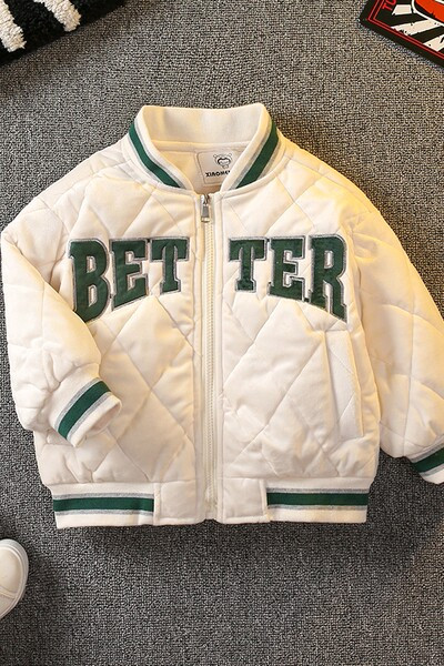 Jesenska jakna za dječake s natpisom