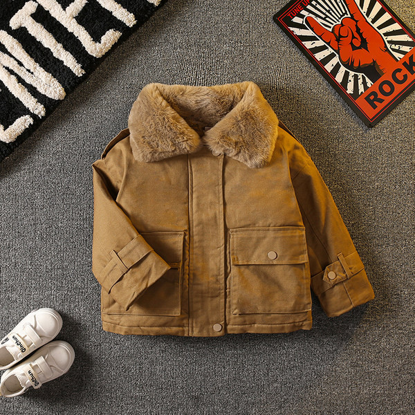 Geaca pentru copii cu captuseala si buzunar