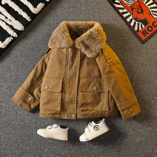 Geaca pentru copii cu captuseala si buzunar