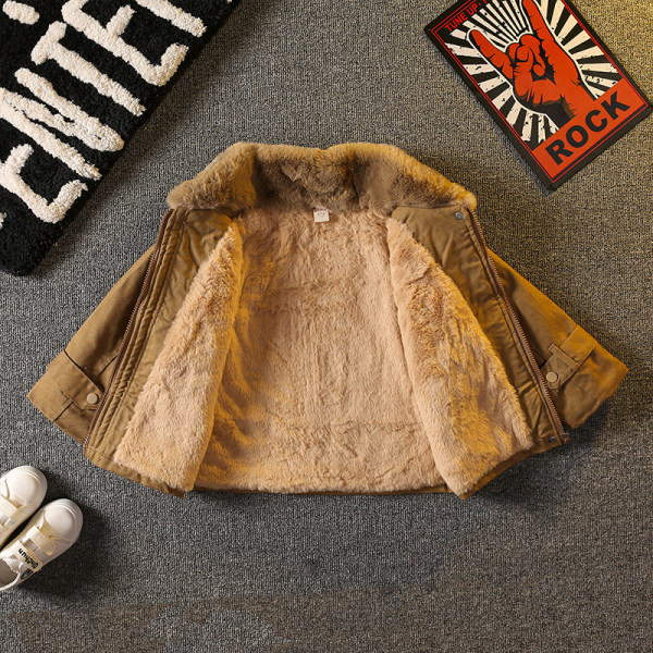 Geaca pentru copii cu captuseala si buzunar