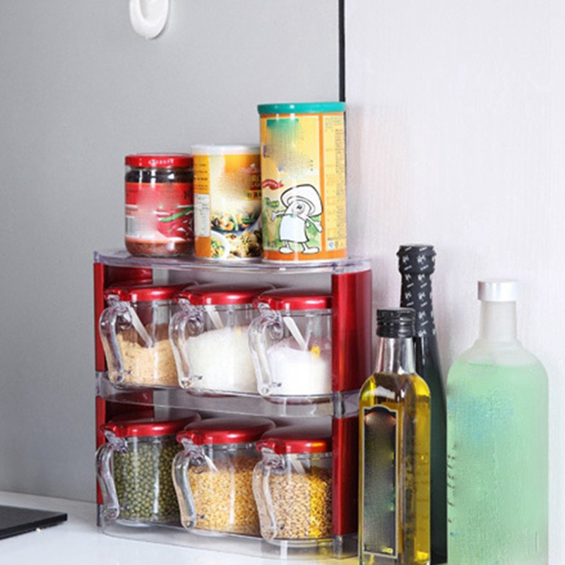 Konyhai kellékek Fűszertartó tégely Fűszerdoboz Sópalack doboz Fűszertároló Tartály Fűszerek Fűszertároló állvány