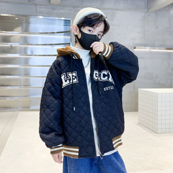 Gyerekkabát kapucnival és fűzős két színben