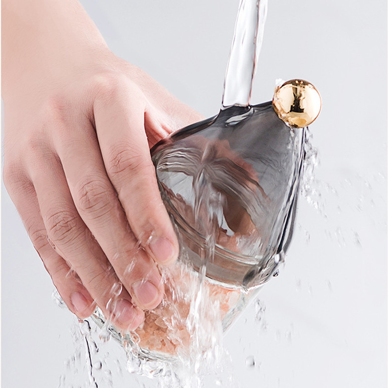 Üveg ízesítő edény fedővel és kanál Só Bors Palack Tároló Szervező Élelmiszertartó Dió Uzsonnás Doboz Konyhai Kiegészítők