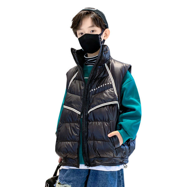 Őszi téli mellény fiúknak nyomattal a hátán