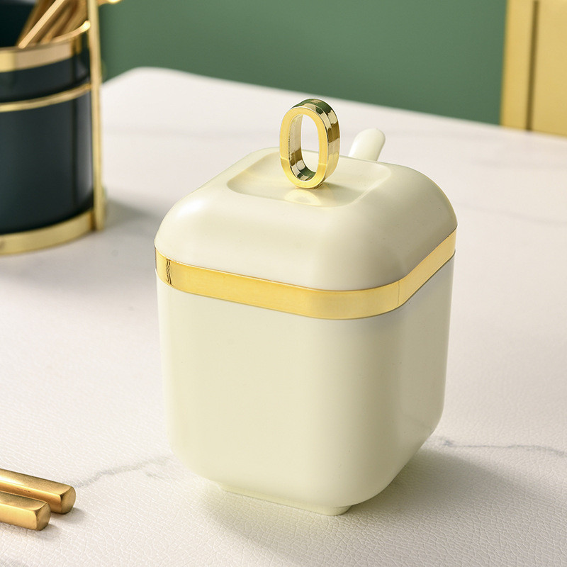 Vürtsipudeli soolaloksutaja suhkrumahuti kastmekausi jaotur plastikust maitseainepurgi komplekt lusika ja põhjaga köögi maitseaineresti