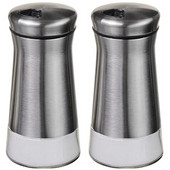Noi agitatoare de sare și piper - distribuitor de condimente cu găuri de turnare reglabile - oțel inoxidabil și sticlă - set de 4 sticle