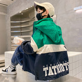 Dječja jakna za dječake s printom i kapuljačom