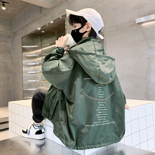 Jesenska jakna za dječake s kapuljačom