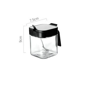 Buitinė virtuvės prieskonių dėžutės kombinuotas prieskonių stiklainis, stiklinis druskos plaktuvas MSG prieskonių dėžutė, džiovintų grūdų bakas, aliejus, butelių rinkinys