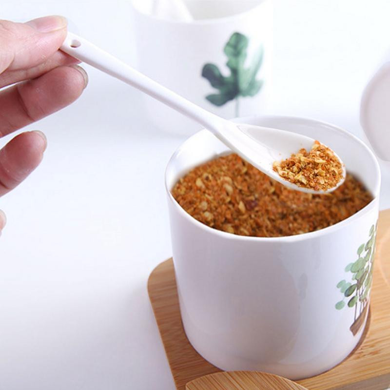 Kerámia fűszeres palack szett Nordic Innovative Home Zöld ültetési fűszerdoboz konyhai kellékek fűszertartó állvány tárolókészlet