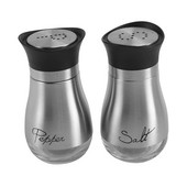 Agitatoare de sare si piper, moara de piper, set din otel inoxidabil cu fund de sticla, rasnita de sare si piper, accesorii de bucatarie