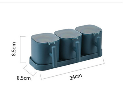 Cutie de condimente Piper Condimente Shaker Sare Organizator de condimente Bucătărie Cruet Condiment Sticle Borcane Recipient cu linguri JU31803