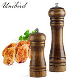 Rasnita Unibird Sare Piper Rasnita din lemn masiv Rasita ceramica reglabila puternica pentru instrument de condimentare manuala pentru sos de condimente de mustar