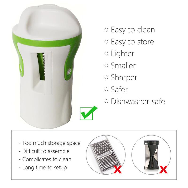 1 Vnt Sunkaus spiralizatoriaus daržovių pjaustyklė Daržovių spiralinė pjaustyklė Cukinijų makaronų makaronų spagečiai