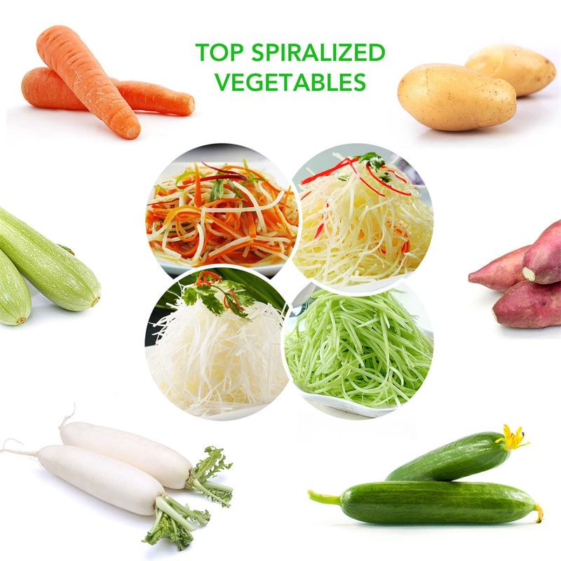 1 Vnt Sunkaus spiralizatoriaus daržovių pjaustyklė Daržovių spiralinė pjaustyklė Cukinijų makaronų makaronų spagečiai