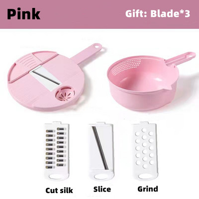 12-ühes Multifunktsionaalne köögiviljahakkija Porgand Kartul Käsitsi lõigatud Rebiviilutaja Redise riiv Köögi köögiviljatööriistad