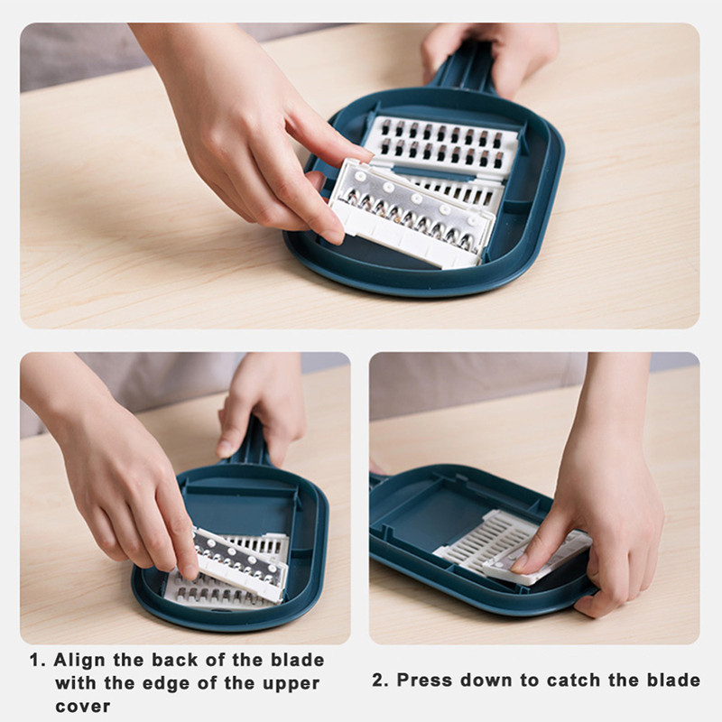 Konyhai Zöldség aprító Szerkentyűk Főzőeszközök Ételek Gyümölcsreszelő Salátafőző Hagyma Burgonya Mandolin Szeletelő Tartozékok