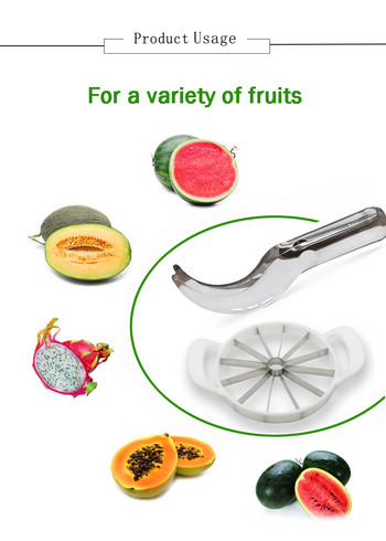 Πολυλειτουργικός κόφτης φρούτων Melon Watermelon Slicer Melon Cutter Knife Πρακτικά εργαλεία κουζίνας φρούτων