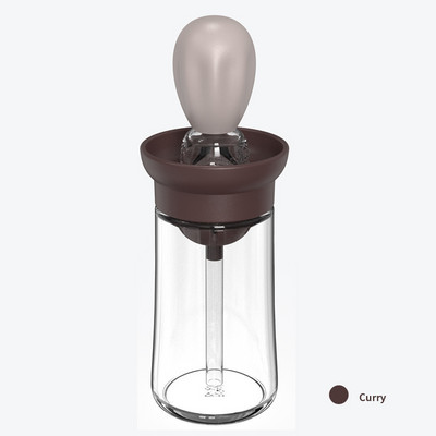 180 ml-es olajos palack szilikon kefe üveg olajtartály grillkefe palack adagoló konyhai grill kefe olaj szerszámok