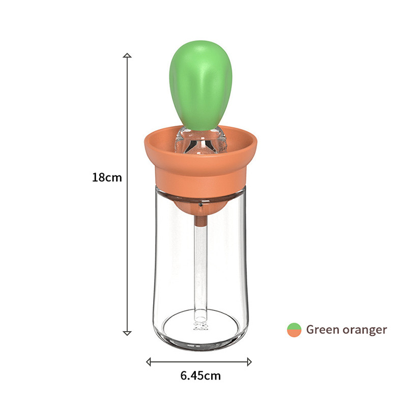 180 ml-es olajos palack szilikon kefe üveg olajtartály grillkefe palack adagoló konyhai grill kefe olaj szerszámok