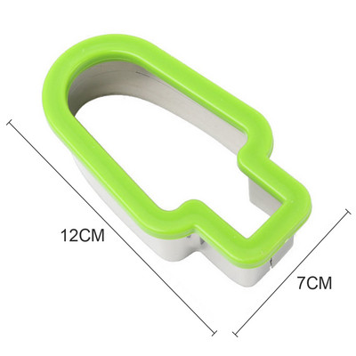 Popsicle Model Görögdinnye szeletelő Süteményvágó Kreatív Fagylalt Popsic Forma Dinnyés Gyümölcsvágó Forma Barkácsolás Konyhai Szerszám