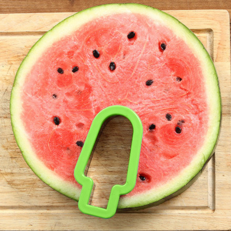 Popsicle Model Görögdinnye szeletelő Süteményvágó Kreatív Fagylalt Popsic Forma Dinnyés Gyümölcsvágó Forma Barkácsolás Konyhai Szerszám