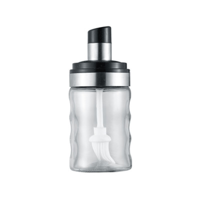 Kućna staklenka za začine Ponesite žlicu Kuhinjski pribor Prozirna limenka za ulje s poklopcem Otporan na vlagu Sol Šećer Papar Organizator