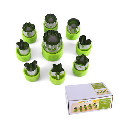 9 kom/set kalup za rezanje voća i povrća, alat za kolačiće, izdržljivi rezač za dekoraciju hrane, rezač za voće i povrće, DIY kalup za rezanje, dječji kalup za reljef