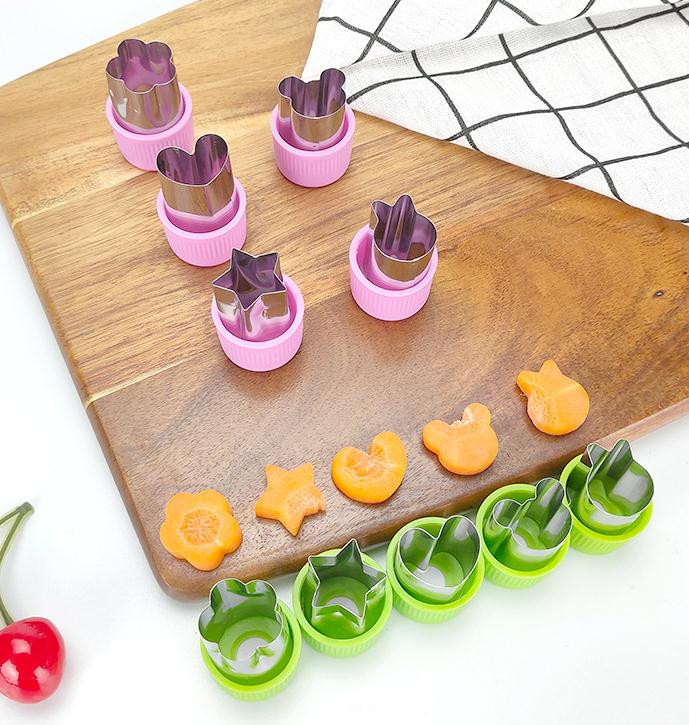 9 kom/set kalup za rezanje voća i povrća, alat za kolačiće, izdržljivi rezač za dekoraciju hrane, rezač za voće i povrće, DIY kalup za rezanje, dječji kalup za reljef