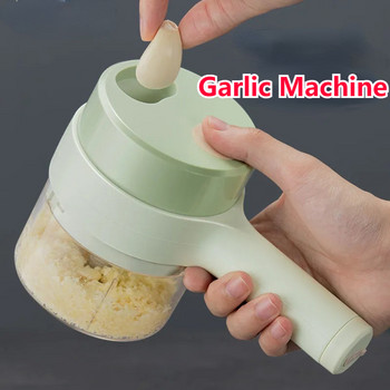 Gatling Electric Garlic Chopper USB Charging Ginger Masher Machine Sturdy ανθεκτικό τσίλι λαχανικών θραυστήρας αξεσουάρ κουζίνας