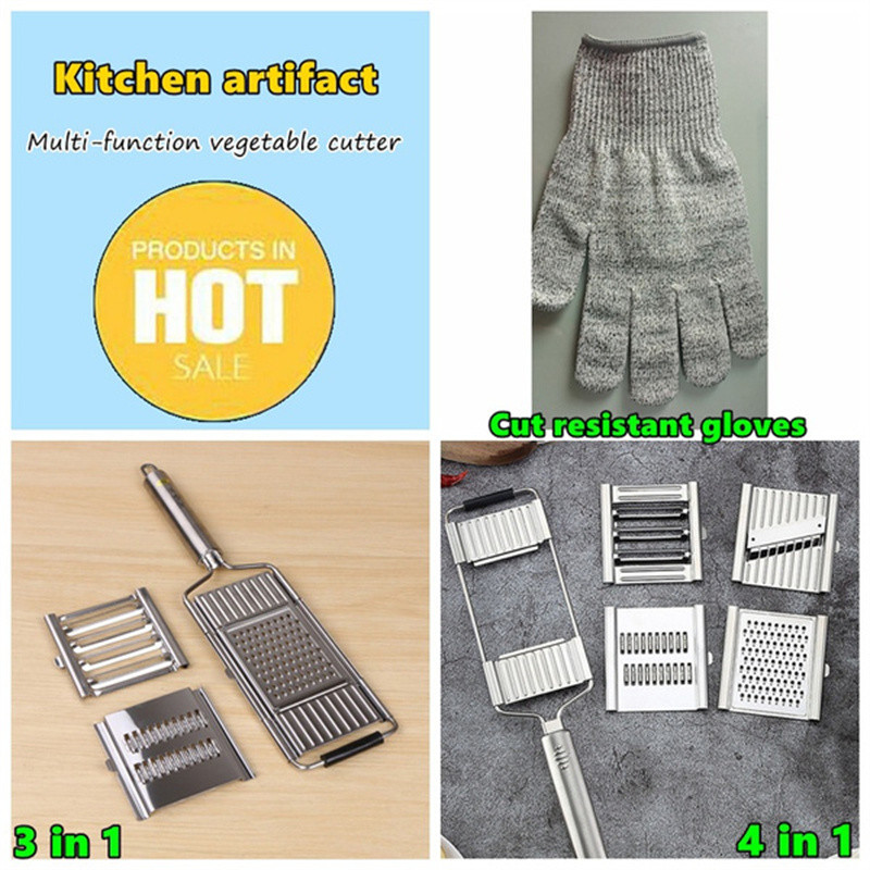 Artifact de bucătărie Tăiător de legume multifuncțional Cutter de legume din oțel inoxidabil 304 Mașină de tăiat fructe Cartofi Accesorii de bucătărie