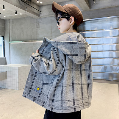 Dječja ležerna jakna s kapuljačom i džepom