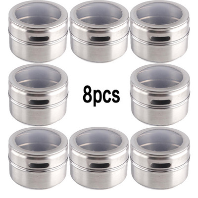 Set borcane magnetice pentru condimente, recipient cu etichete, autocolante, sticla de condimente, depozitare ardei, tigaie, oală, condimente, instrument de bucătărie