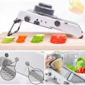 Podesivi rezač povrća od nehrđajućeg čelika, ručni rezač, ribež za povrće, voće, krumpir, rajčicu, mrkvu, kuhinjski pribor