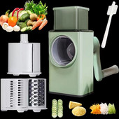 Többfunkciós zöldségszeletelő kézikönyv Otthoni Konyhai Kiegészítők Zöldségreszelő 3 az 1-ben burgonyaspirálozó