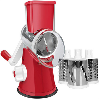 Többfunkciós zöldségszeletelő kézikönyv Otthoni Konyhai Kiegészítők Zöldségreszelő 3 az 1-ben burgonyaspirálozó