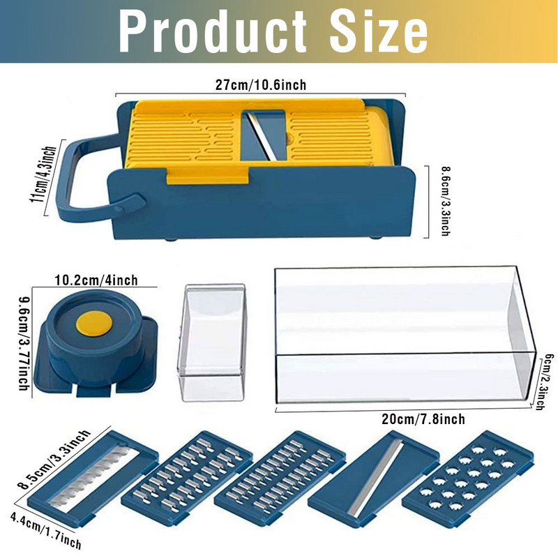 Rezač povrća Multifunkcionalni rezač povrća Gulilica za voće Voće Ribelica za mrkvu Kuhinjski pribor košara Rezač povrća