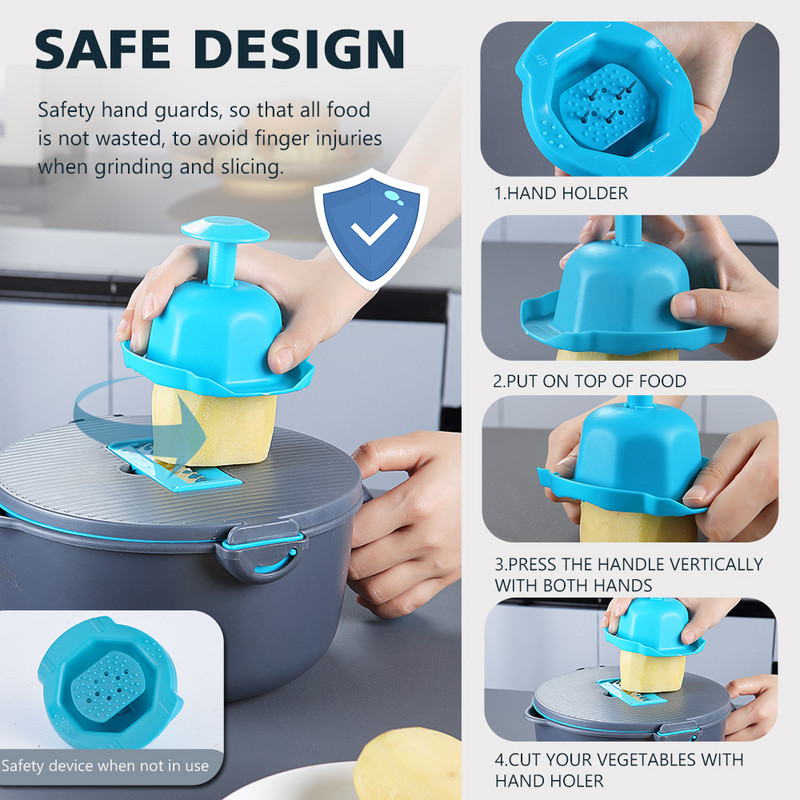 Daržovių pjaustyklė Daržovių pjaustyklės Smulkintuvai Įvairios pjaustyklės Skustukas Morkų Vaisiai 8 viename Įtaisai Daržovių pjaustymo įrankiai