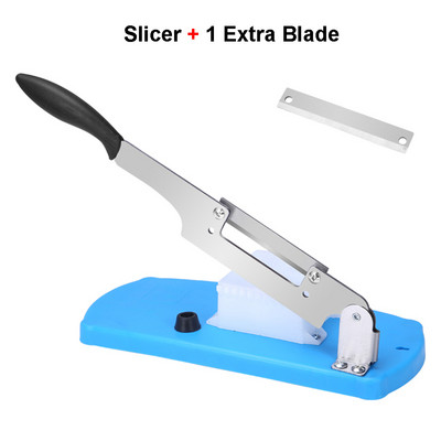 Konyhai kézi bárányszeletelő rozsdamentes acél penge Zöldségvágó reszelő aprító fagyasztott hús vágógép szerszámok tartozékok