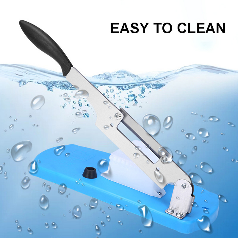 Konyhai kézi bárányszeletelő rozsdamentes acél penge Zöldségvágó reszelő aprító fagyasztott hús vágógép szerszámok tartozékok