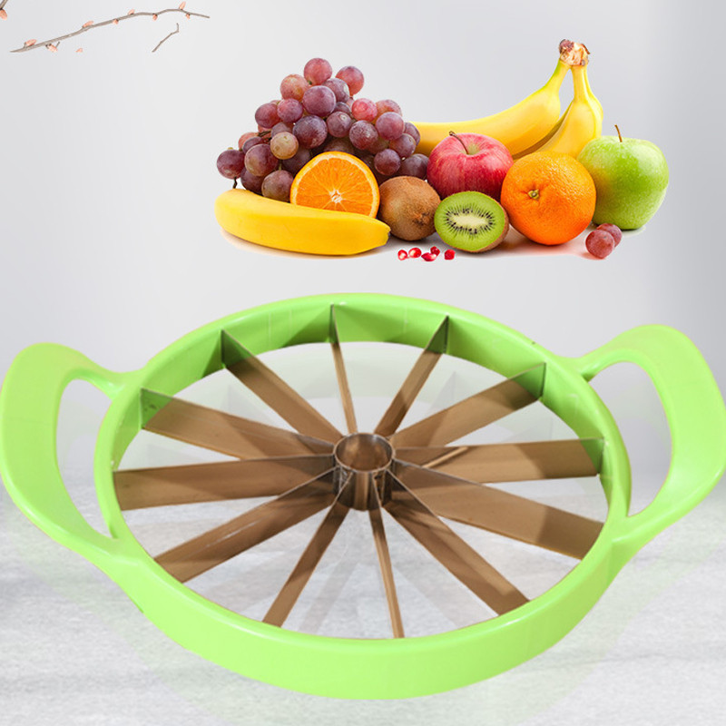 C2 arbūzų pjaustytuvas daugiafunkcinis nerūdijančio plieno skirstytuvas, skirtas buitiniams kubeliams supjaustyti virtuvės priedai Įtaisai Vaisių pjaustyklės įrankis