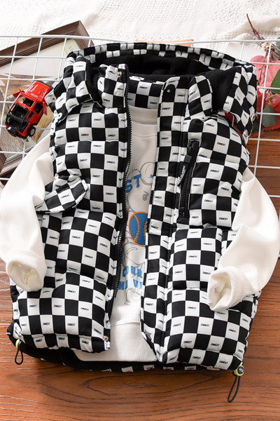 Dječja jakna za dječaka s kapuljačom