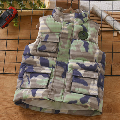 Ležeran dječji prsluk za dječake s džepom