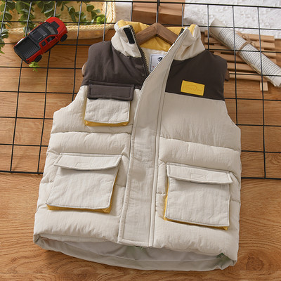 Ležeran dječji prsluk za dječake s džepom