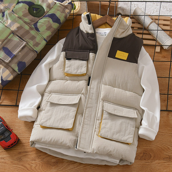 Ležeran dječji prsluk za dječake s džepom