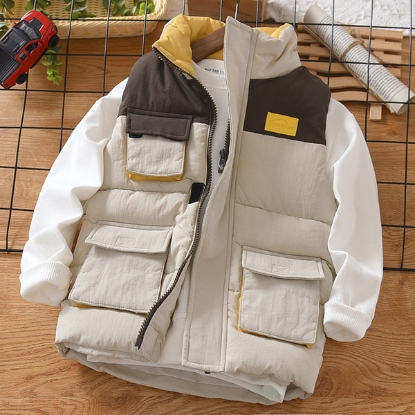 Ležeran dječji prsluk za dječake s džepom